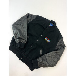 Holloway Work Leather Varsity Jacket (Fits L)