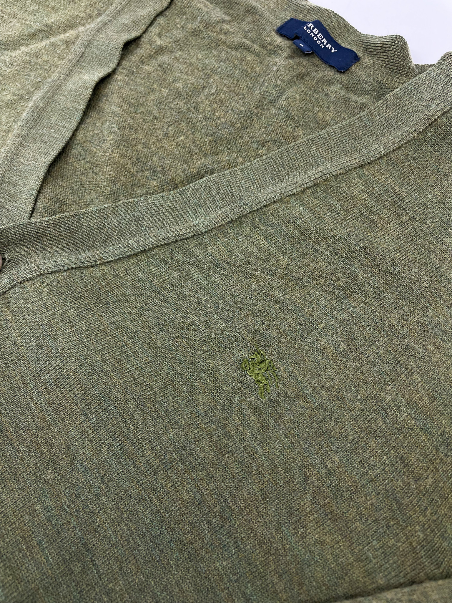 Burberry Dark Green Cardigan (Fits M)