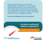 De juist voeding bij ziekte of ondervoeding