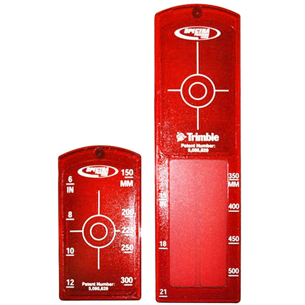 Target met houder Rood voor DG rioollasers