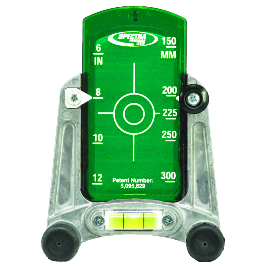 Target met houder Groen voor DG rioollasers