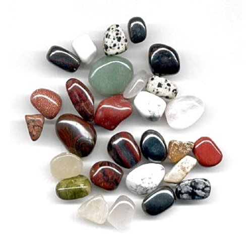 Knuffelstenen  in verschillende soorten en maten.