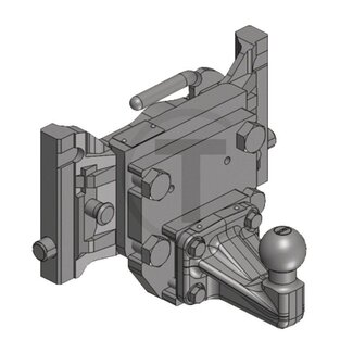 Scharmüller Insert K50 ball - 311/22/30 mm - width 311 mm - load capacity 250 kg - AGCO grey