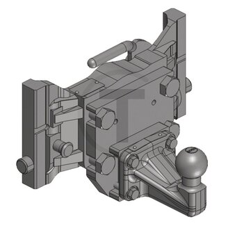 Scharmüller Inzet K50 kogel - 330/25/32 mm - breedte 330 mm - oplegdruk 250 kg - AGCO grijs