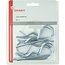 R-clip set 5 pieces 6 mm galvanised single curve