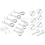 GRANIT Linch pin and R-clip set 6; 8; 10 mm, 3; 4; 5 mm galvanised