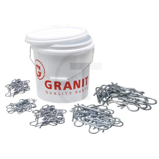 GRANIT Borgveren 20x verzinkt enkel gebogen 2, 3, 4, 5, 6 mm verzinkt