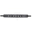 GRANIT Gatenbalk cat. 2 - 930 x 80 x 40 mm - 7 gaten - 200DB060 | Categorie: 2 | A: 930 mm | Breedte: 80 mm | Hoogte: 40 mm | D: 55 mm | E: 110 mm | F: 100 mm