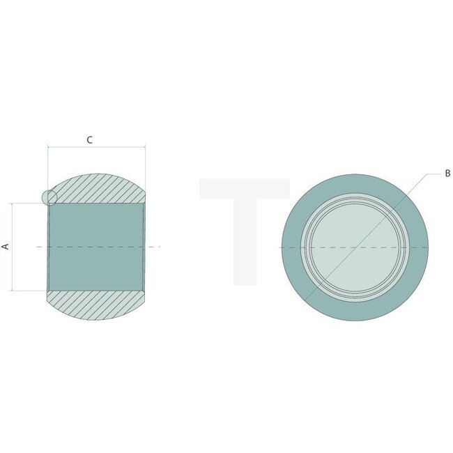 GRANIT Lower link ball Heavy Duty cat. 4 | Ø 51 mm | 85 x 57 mm