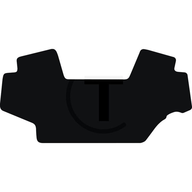 GRANIT Rubberen vloermat zwart - 654950500 | Type: 6 M, 6030, 6330, 6920, 6310, 6210, 6110 (vanaf 2013) | Materiaal: Rubber | Kleur: zwart