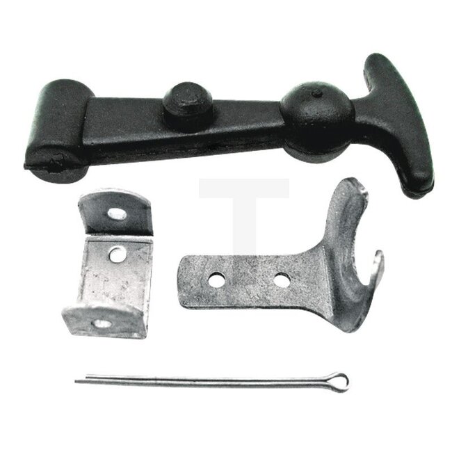 GRANIT Motorkaprubber compl. met houder middellang 120 mm - 20006006, 4020006006 | Uitvoering: middellang | A: 24 mm | B: 120 mm | C: 25 mm