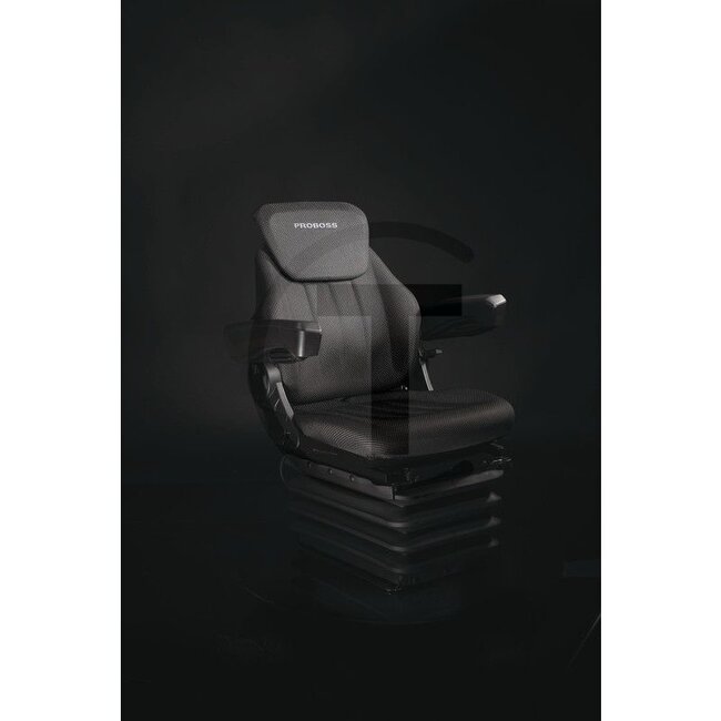 PROBOSS Zitting / stoel AS2480 luchtgeveerd - 2408802480 | Boordspanning: 12 V | Bekledingstype: Stof | Zittingcontactschakelaar: optioneel | Spoormaat: 260 mm