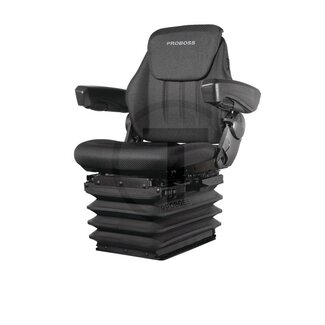 PROBOSS Trekkerstoel luchtgeveerd stof, 480 mm, 12 V, AS2480