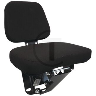 GRANIT Bijrijderszitting stof zwart, zittingbreedte 350 mm