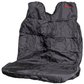 GRANIT Sitzbezug stretch schwarz Zweisitzer 92 x 45 cm, Rücken 91 x 87 cm