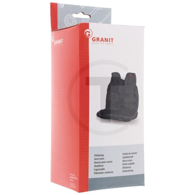 GRANIT Seat cover stretch black two-seater 92 x 45 cm, back 91 x 87 cm | 2240/00112