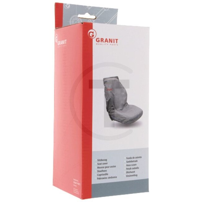 GRANIT Sitzbezug Standard grau Traktorsitz 60 x 43 cm, Rücken 60 x 50 cm | 24000100, 14073100, 50213162