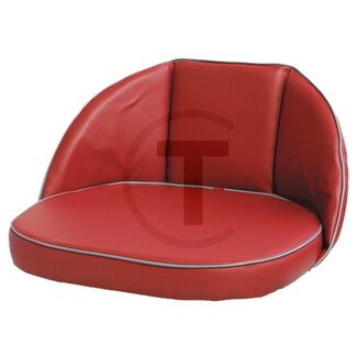 GRANIT Zitkussen rood 1-delig rugleuninghoogte 20 cm, kunststof