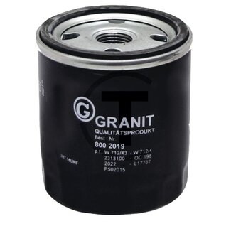 GRANIT Motoroliefilter Ø 76 mm, hoogte 93 mm, draad 3/4"-16 UNF