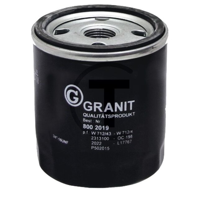 GRANIT Engine oil filter to fit as W712/4 & LF3766 - 1000000351