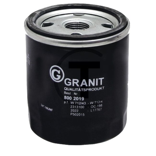 GRANIT Motoroliefilter Ø 76 mm, hoogte 93 mm, draad 3/4"-16 UNF | 1000000351