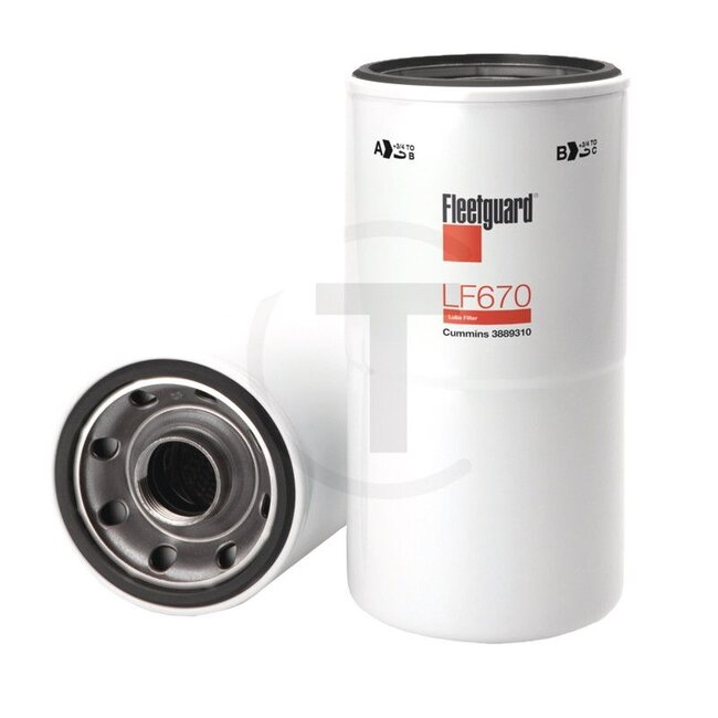 FLEETGUARD Motoroliefilter LF670 | RE21058, LF670, LF0067000