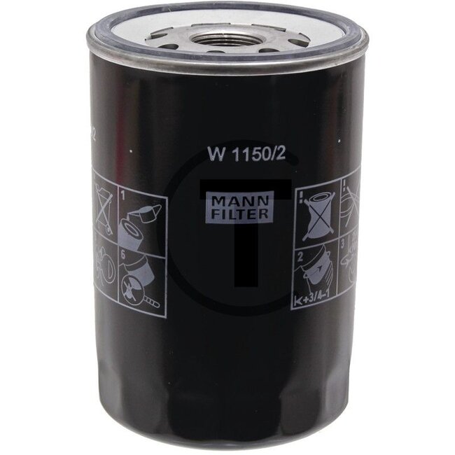 MANN-FILTER Hydraulic/transmission oil filter W1150/2 - 1909130, W1150/2