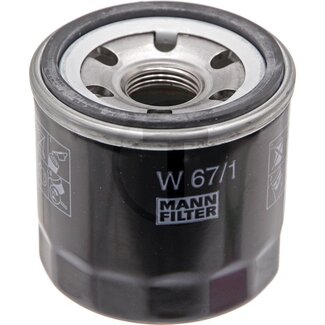 MANN-FILTER Motorölfilter W67/1, LF3692, P502067, Ø 66 mm, M20 x 1,5
