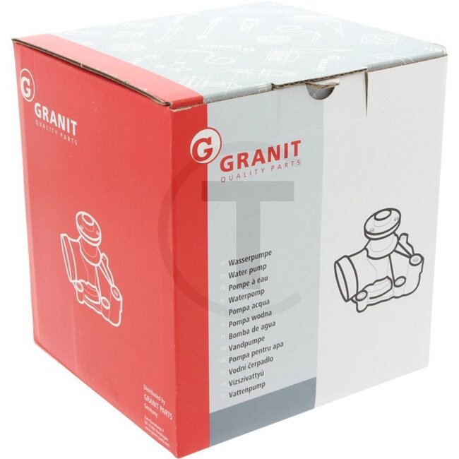 GRANIT Wasserpumpe mit Dichtung Deutz, SAME, Hürlimann, Deutz-Fahr, Lamborghini | 02937603, 02937454, 02937437, 04259546, 04256850, 04206172, 04801515
