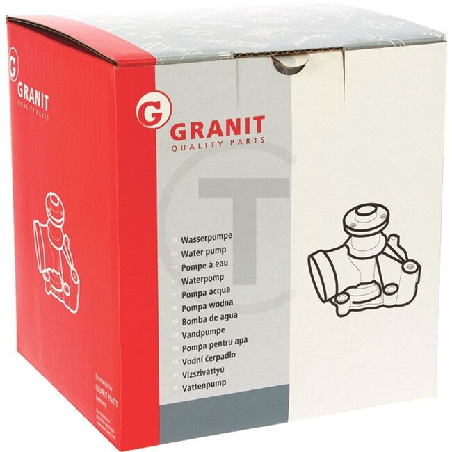 GRANIT Water pump with pulley and gasket | flange Ø 79.5 mm - 3641823M91