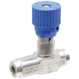 Oleodinamica Marchesini Throttle check valve VRFU 1/2" BSP knob