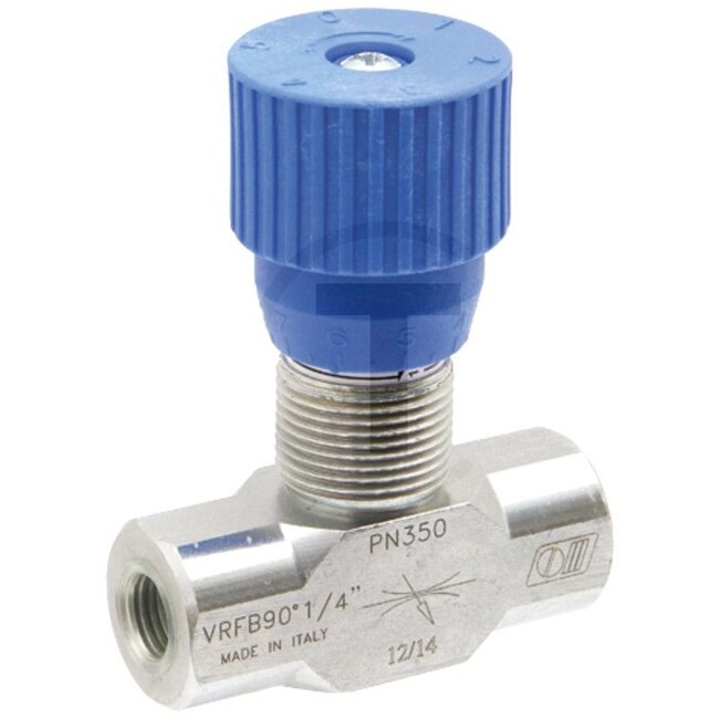 Oleodinamica Marchesini Smoorventiel VRFB - 1/4” BSP, knop - 85036015, DV-K-04
