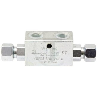 Oleodinamica Marchesini Doppelt pilotbetätigte Rückschlagventil 1/4", 12L, 350 bar, 20 l/min
