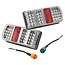 GRANIT LED achterlichten set 227 x 106 x 55 mm, 12 V, M6, gatafstand 150 mm