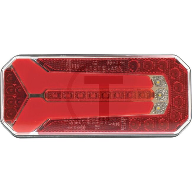 GRANIT LED rear light - Dimensions W x H x D: 236 x 104 x 71 mm - 1111L/P