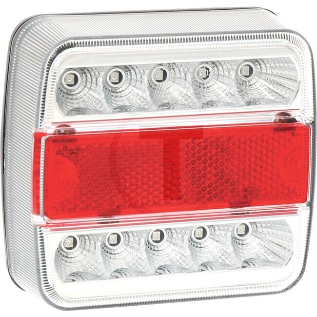 GRANIT Achterlicht LED - 70799155, KFZ10103 | Afmetingen B x H x D: 106 x 98 x 36 mm | Lichtfunctie: Knipperlicht, achterlicht, remlicht, kentekenverlichting