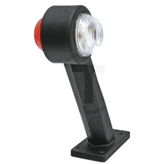 GRANIT LED Positionsleuchte links und rechts 12 - 24 V, lang, 60°, weiß/rot