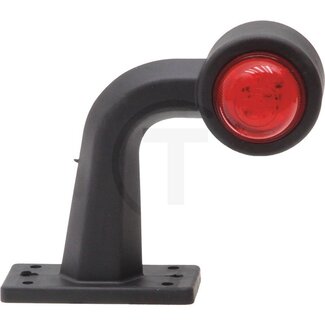 GRANIT LED Positionsleuchte links und rechts 12 - 24 V, medium, 90°, weiß/rot