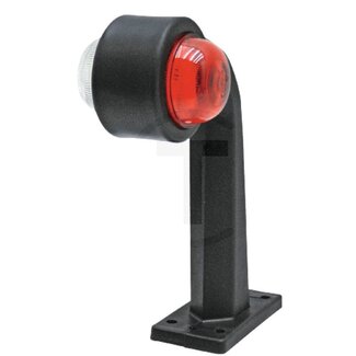 GRANIT LED Positionsleuchte links und rechts 12 - 24 V, lang, 90°, weiß/rot