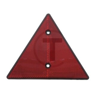 GRANIT Rückstrahler dreieckig rot, 176 x 156 x 6 mm, Bohrung Ø 5,2 mm