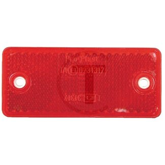 GRANIT Rückstrahler rechteckig rot, 96 x 42 mm, Lochabstand 70 mm