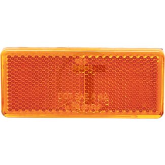 GRANIT Reflector oranje, 96 x 42 x 9 mm, zelfklevende folie