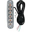 GRANIT Front flitslamp verticaal 12 / 24 V, 6 LED's, 131 x 7 x 30 mm