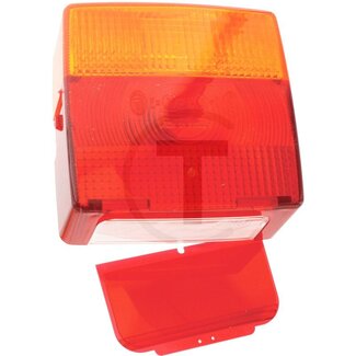 HELLA Glas Rückleuchte links und rechts, 4 Lichtfunktionen Claas