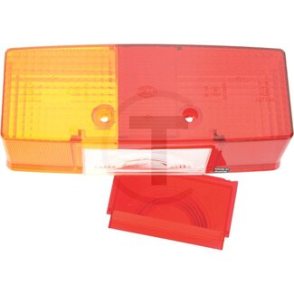 HELLA Glas achterlicht links, 4 lichtfuncties, met rode reservelens