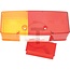 HELLA Glass rear light left, 4 light functions, with red spare lens