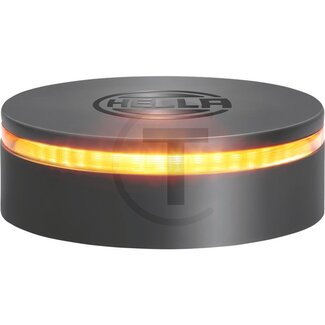 HELLA K-LED Rebelution rotating beacon For fixed installation, with connecting wires and base, 12/24 V LED