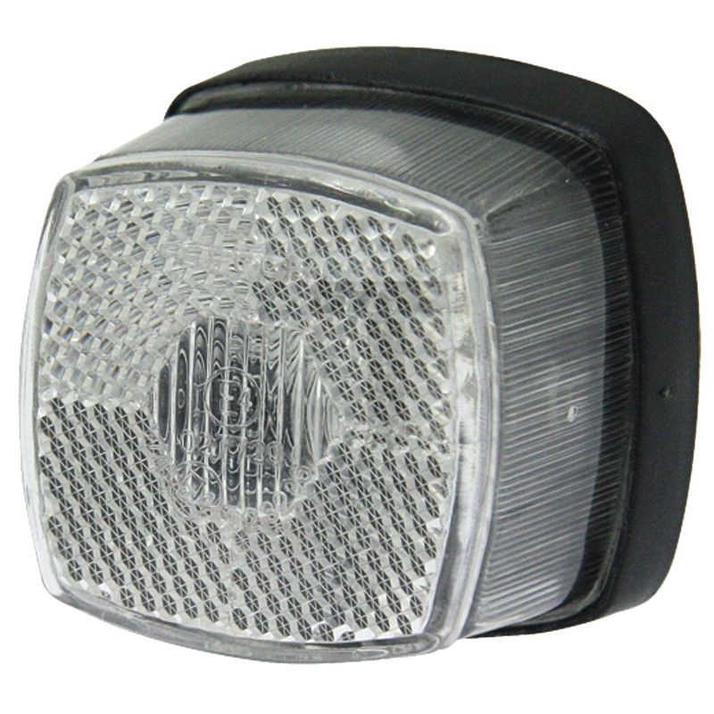 ASPÖCK Achterlicht Squarepoint wit 12 V met reflector | 401474001