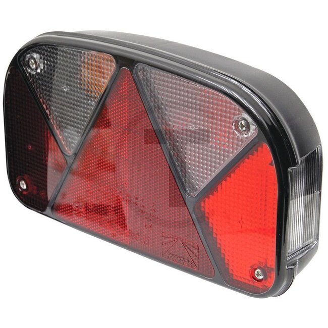 ASPÖCK Achterlicht "MULTIPOINT II" met 5-polige bajonetaansluiting en mistachterlicht - 504247000007, 401627001 | Afmetingen B x H x D: 240 x 140 x 52 mm