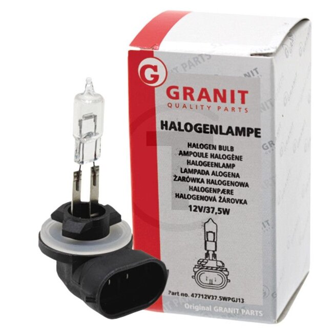 GRANIT Gloeilamp H37 12,8 volt / 37,5W - 47712V37.5WPGJ13, 48054GRNC1 | Spanning: 12 V | Vermogen: 37,5 Watt | Sokkel: PGJ13